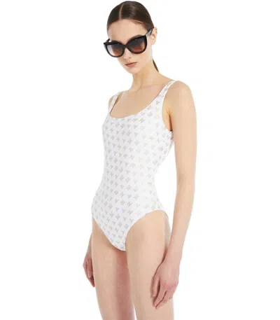 Max Mara Clarice White Swimsuit
