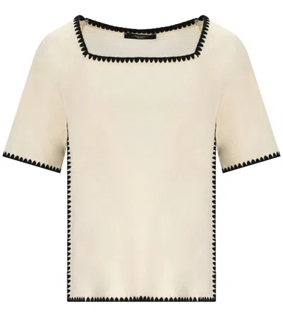 Weekend Max Mara Short-sleeved T-shirt In Nude