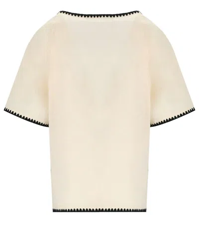 Weekend Max Mara Short-sleeved T-shirt In Nude