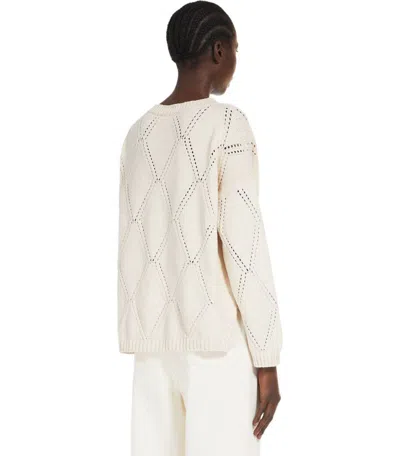 Weekend Max Mara Abbozzi Ecru Crewneck Sweater