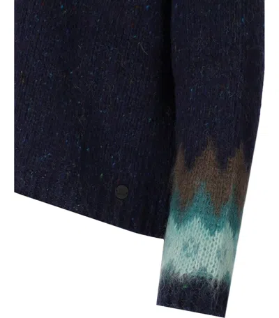 Woolrich Fairisle Blue Crewneck Sweater