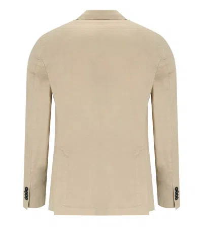 Manuel Ritz Beige Single Breasted Jacket In Neutral