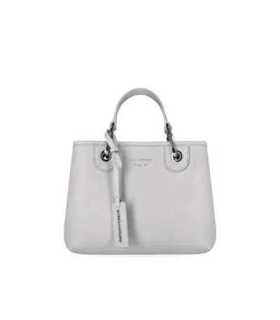 Emporio Armani Myea Small White Shopping Bag