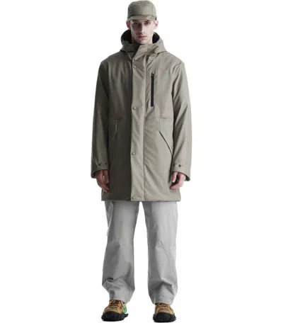 Krakatau Mentat Taupe Parka In Metallic