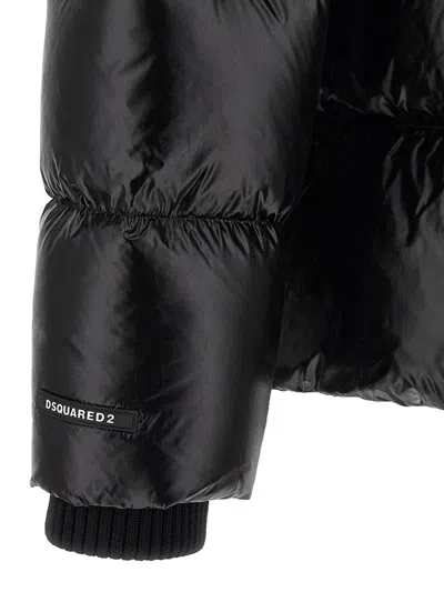 Dsquared2 3d Down Jacket In Black
