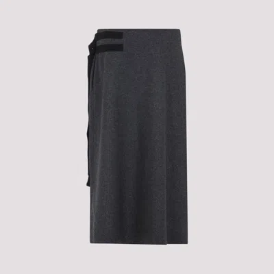 Jil Sander Tailored High-waisted Maxi Skirt With Aesthetic In Blue