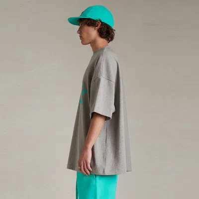 Essentials Fear Of God  Ss24 Crewneck T-shirt 'dark Heather Oatmeal' In Gray