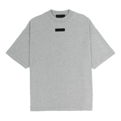 Essentials Fear Of God  Ss24 Drop2 Crewneck T-shirt 'light Heather Grey' In Gray