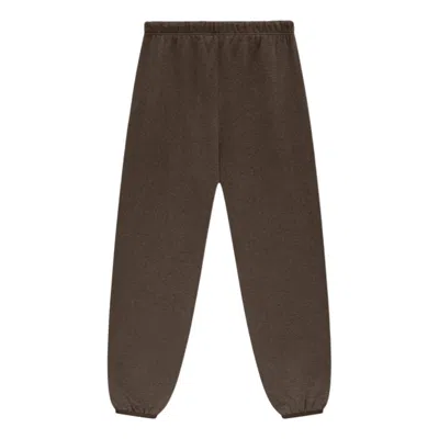 Essentials Fear Of God  Sweatpants 'heather Wood' In Brown