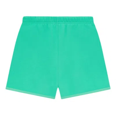 Essentials Fear Of God  Ss24 Fleece Running Short 'mint Leaf' In Green