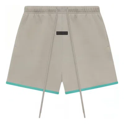 Essentials Fear Of God  Ss24 Polar Fleece Shorts 'seal' In Neutral