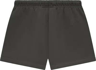 Essentials Fear Of God  Ss24 Fleece Running Short 'ink' In Green