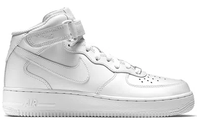 Nike (wmns)  Air Force 1 Mid 07 Leather 'triple White' In White