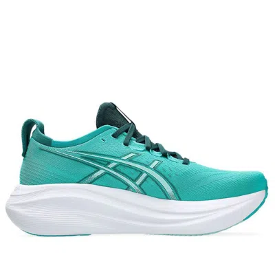 Asics Gel-nimbus 27 'wave Teal Saxon Green' In Gray