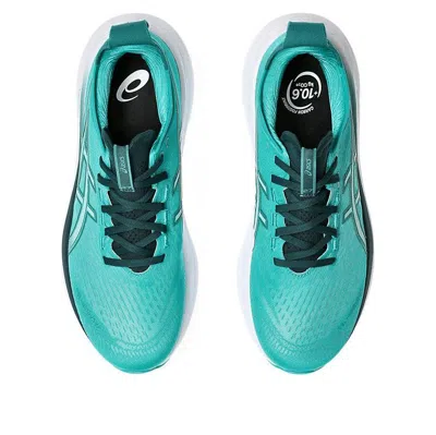 Asics Gel-nimbus 27 'wave Teal Saxon Green' In Gray