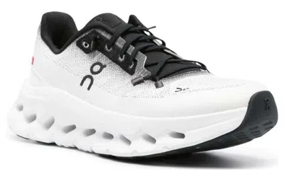 On Low Top Sneakers With Mesh Upper And Rubber Outsole In White