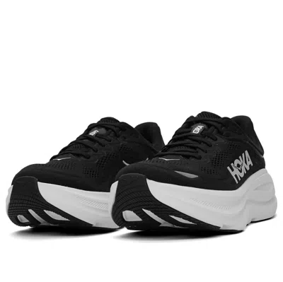 Hoka Bondi 9 Lace-up Fastening Sneakers In Black