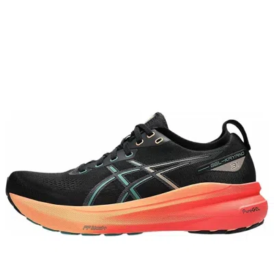 Asics Men's Kayano 31 Running Shoes In Black/rainy Lake In Black