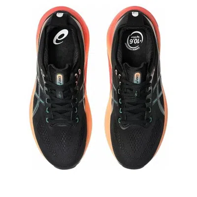 Asics Men's Kayano 31 Running Shoes In Black/rainy Lake In Black