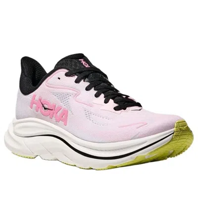 Hoka One One Rincon 4 1155130-bblc Sneaker Mens Black Lace Up Road Running Shoes In Pink