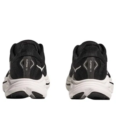 Hoka Clifton 10 Rubber-trimmed Jacquard Running Sneakers In Black