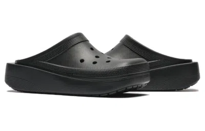 Crocs Blunt Toe Clogs In Black