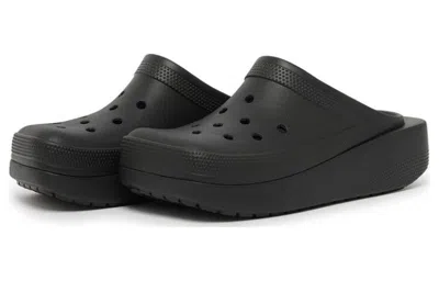 Crocs Blunt Toe Clogs In Black