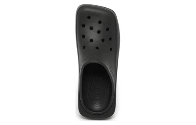 Crocs Blunt Toe Clogs In Black