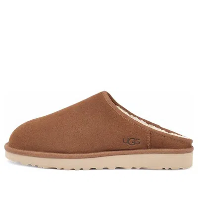 Ugg 10mm Classic Slip-on Shearling Loafers In Chestnut