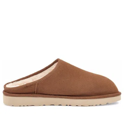 Ugg 10mm Classic Slip-on Shearling Loafers In Chestnut