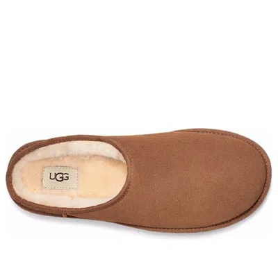 Ugg 10mm Classic Slip-on Shearling Loafers In Chestnut