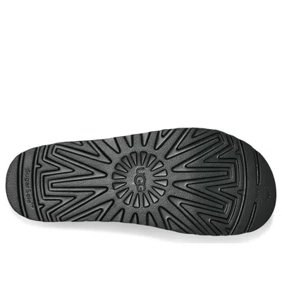 Ugg Logo Flat Sandals In Black