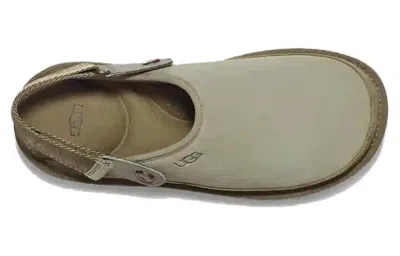 Ugg Mens Goldencoast Adjustable Heel-strap Suede Clog Green Oth In Green