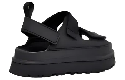 Ugg Venture Daze Slide Womens Suede Casual Slide Sandals In Black