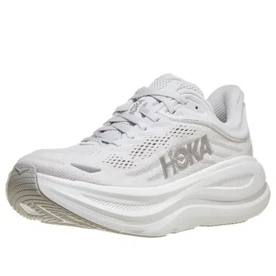Hoka Bondi 9 Sneaker In Silver