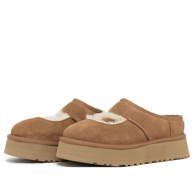 Ugg 44mm Bea Shearling & Suede Mules In Brown