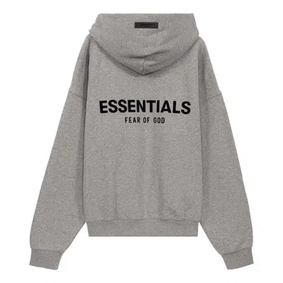 Essentials Logo Pullover Hoodie In Gray