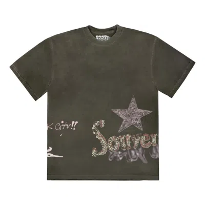 Travis Scott Utopia Nyc T-shirt 'multicolor' In Green