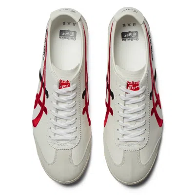 Onitsuka Tiger Mexico 66 Nm 'white Classic Red' In Gray