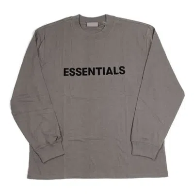 Essentials Fear Of God  Long Sleeves T-shirt 'charcoal'