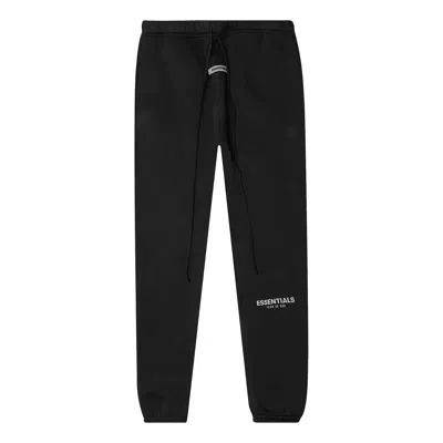Essentials Black Fleece Lounge Pants In Black