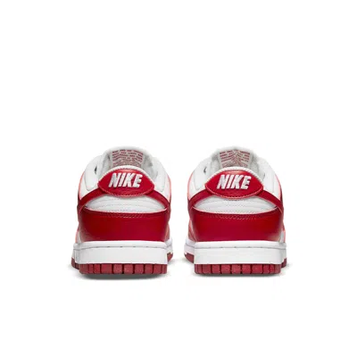 Nike Dunk Low Next Nature Sneaker In Red And White