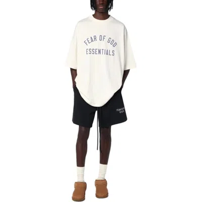 Essentials Fear Of God  Jersey Crewneck Tee 'shell' In White
