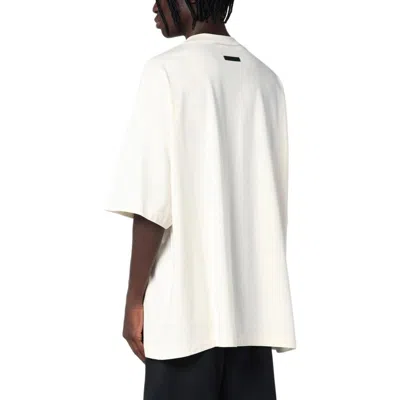 Essentials Fear Of God  Jersey Crewneck Tee 'shell' In White