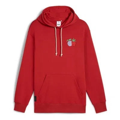 Puma X One Piece Graphic-print Hoodie In Red