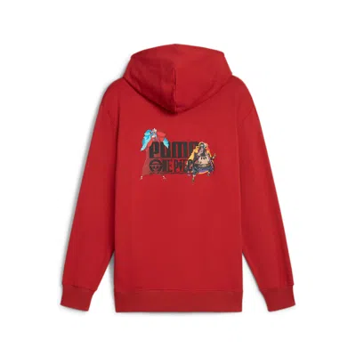 Puma X One Piece Graphic-print Hoodie In Red