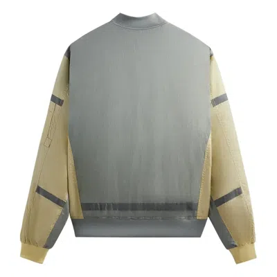 Kith Silas Washed Bomber Jacket In Gray