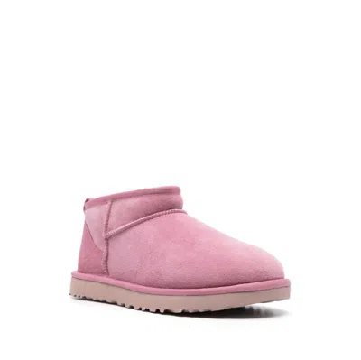 Ugg 10mm Classic Ultra Mini Shearling Boots In Pink