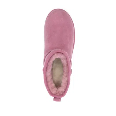 Ugg 10mm Classic Ultra Mini Shearling Boots In Pink