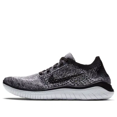 Nike (wmns)  Free Rn Flyknit 2018 'white Black' In Multi